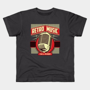 Retro Music Radio Kids T-Shirt